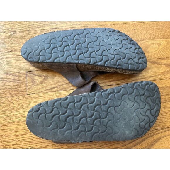 Birkenstock Gizeh Leather Unisex Sandal Brown Men 10/10.5 Women 11 - Picture 8 of 11